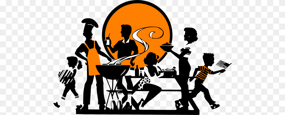 Bbq Clipart Friends And Family Bbq, Leisure Activities, Group Performance, Music, Music Band Png Image