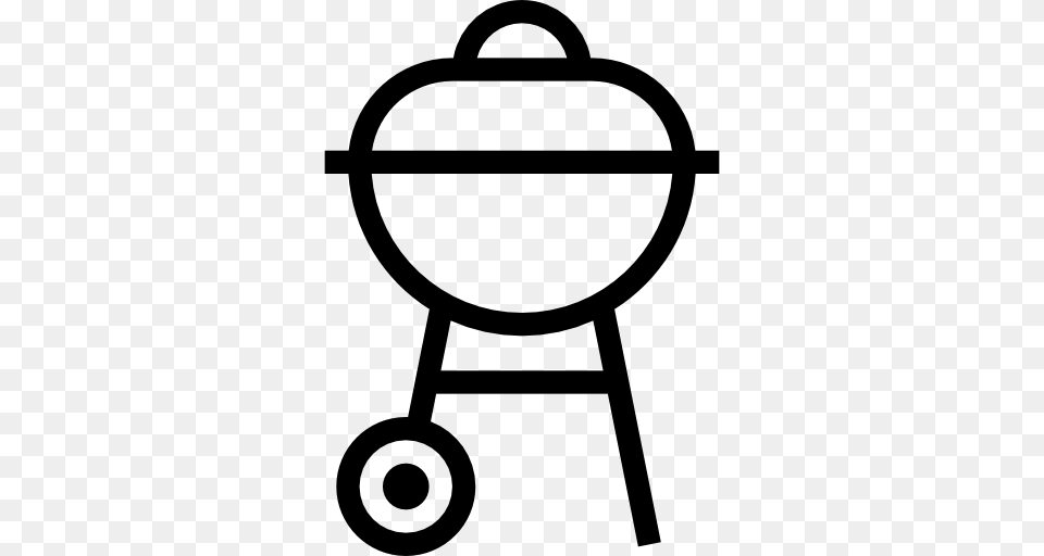 Bbq Grill Barbecue Cooking Equipment Summertime Icon, Gray Free Png