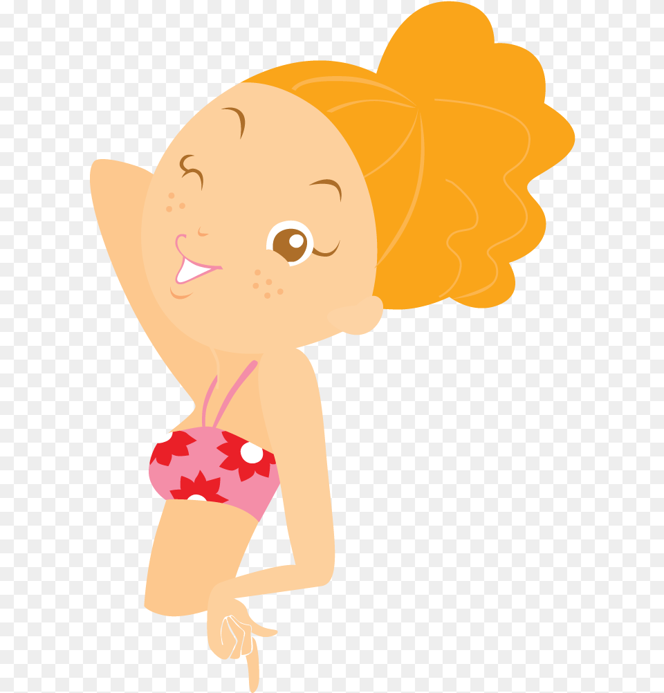 Bbq Grill Clipart Girl In The Beach Cartoon, Clothing, Swimwear, Bikini, Person Free Png