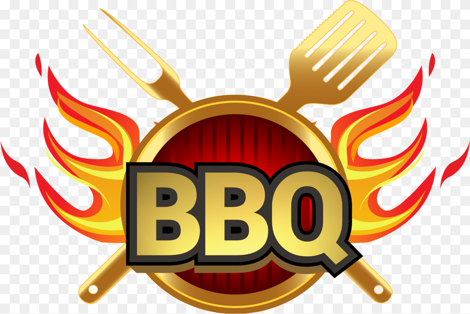 Bbq Logo Picture Illustration, Cutlery, Fork, Emblem, Symbol Png