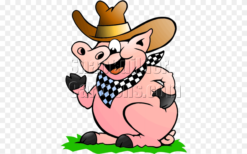 Bbq Pig, Clothing, Hat, Cowboy Hat, Baby Png Image