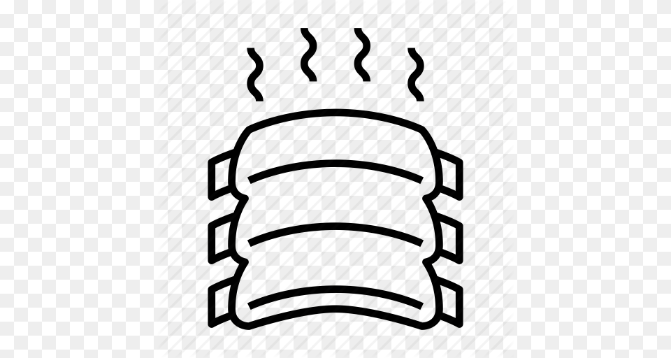 Bbq Ribs Cookout Grill Party Picnic Icon, Accessories, Jewelry Free Transparent Png