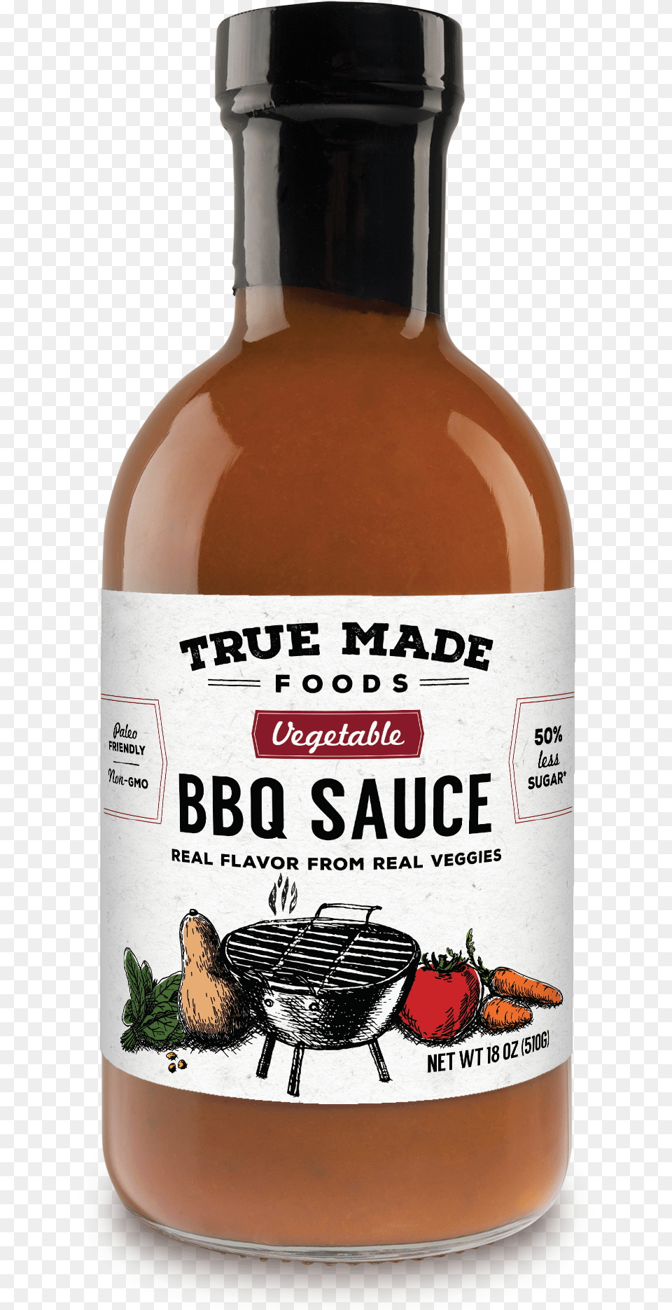 Bbq Sauce Background Labels True Made Foods, Food, Ketchup, Animal, Bird Free Png Download