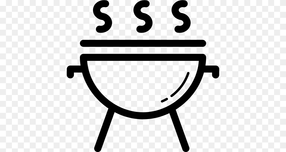 Bbq Tools Bbq Brazier Icon With And Vector Format For Free, Gray Png Image