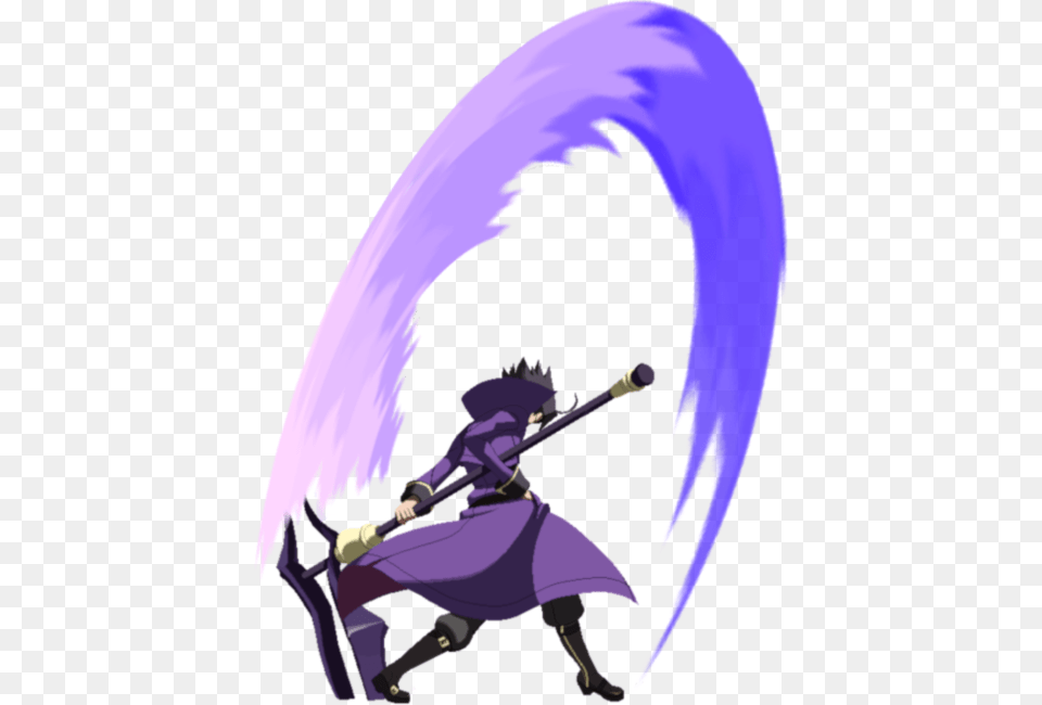 Bbtag Gordeau 2b Grim Reaper Unist, Mace Club, Weapon, Person, Purple Png