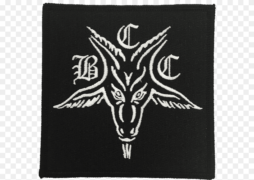 Bcc Goat Embroidered Patch Black Craft Cult Baphomet, Home Decor, Rug Free Png