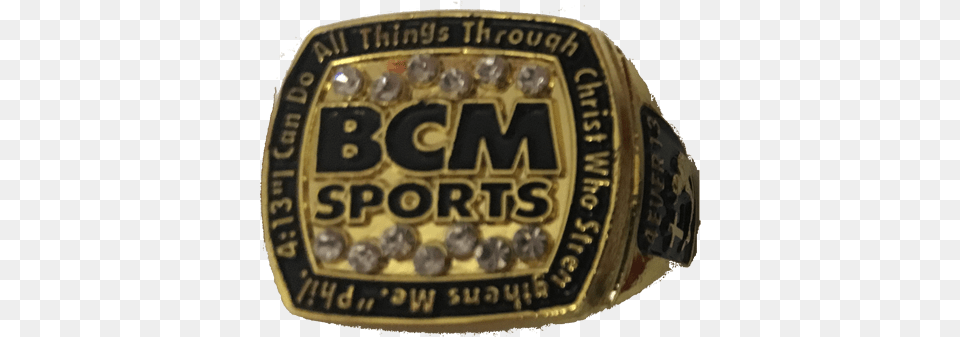 Bcm Sports Phil 413 Championship Series Gold Ring, Accessories, Buckle, Logo, Can Free Png Download