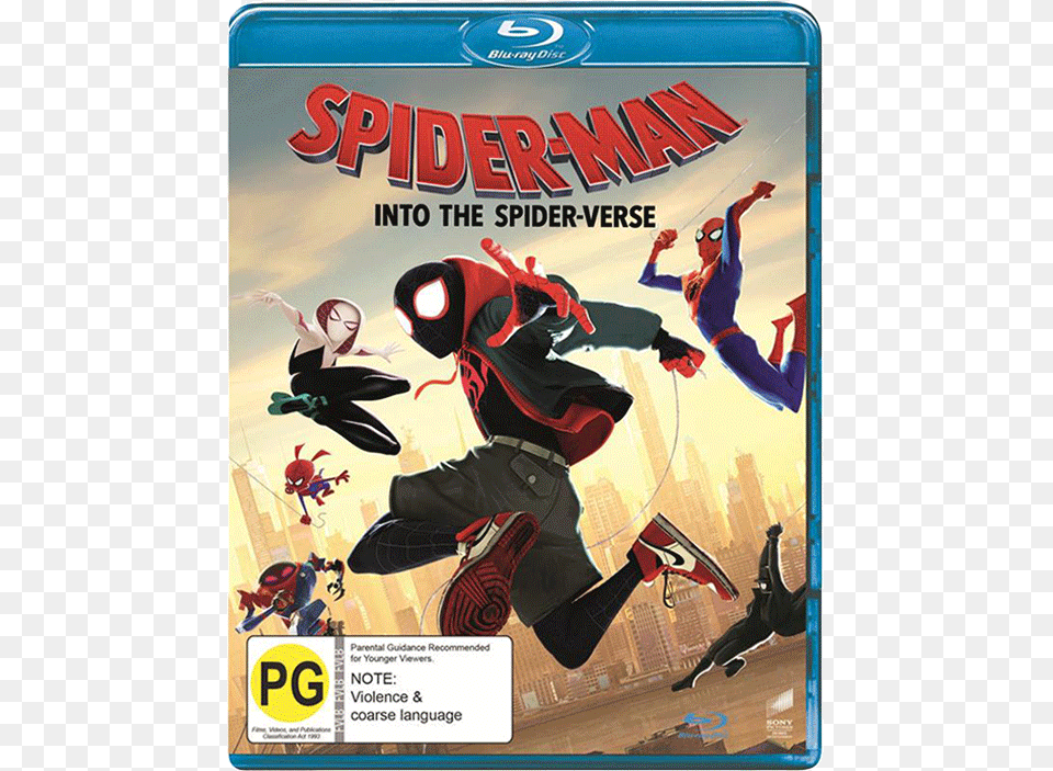 Bd Spiderman Into The Spiderverse Spider Man Into The Spider Verse 2019 Bluray, Book, Publication, Comics, Adult Free Png