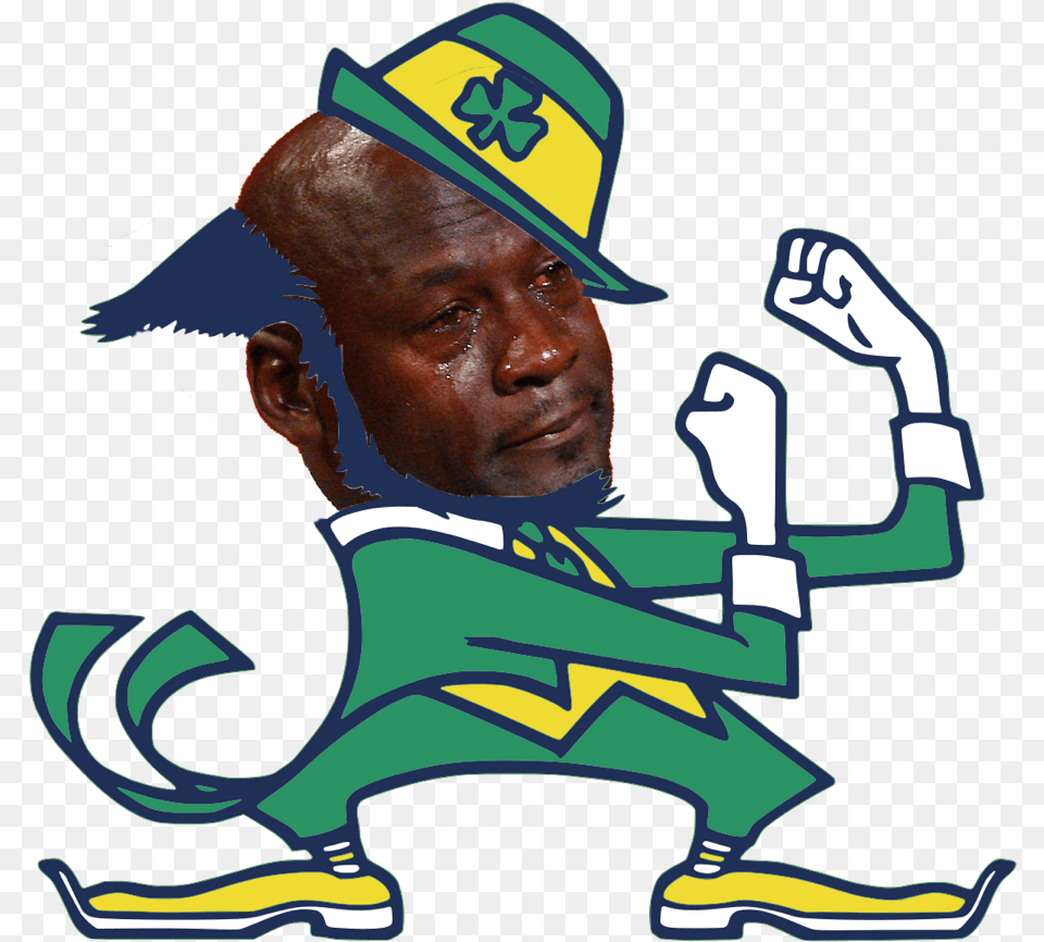 Bdalyvv Michigan Vs Notre Dame Memes, Person, People, Hat, Clothing Png