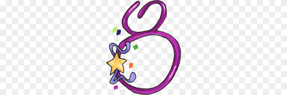 Bday Zibi Scrap Urodzinowe Number Clipart, Purple, Smoke Pipe, Symbol Free Transparent Png