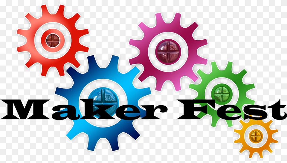 Bdcl Maker Fest Logo Maker Space Clipart, Machine, Gear, Dynamite, Weapon Png Image