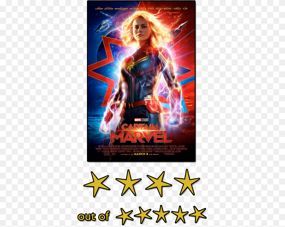 Be A Disappointment If It Didn39t Captain Marvel 2019 Poster, Advertisement, Adult, Female, Person Free Png