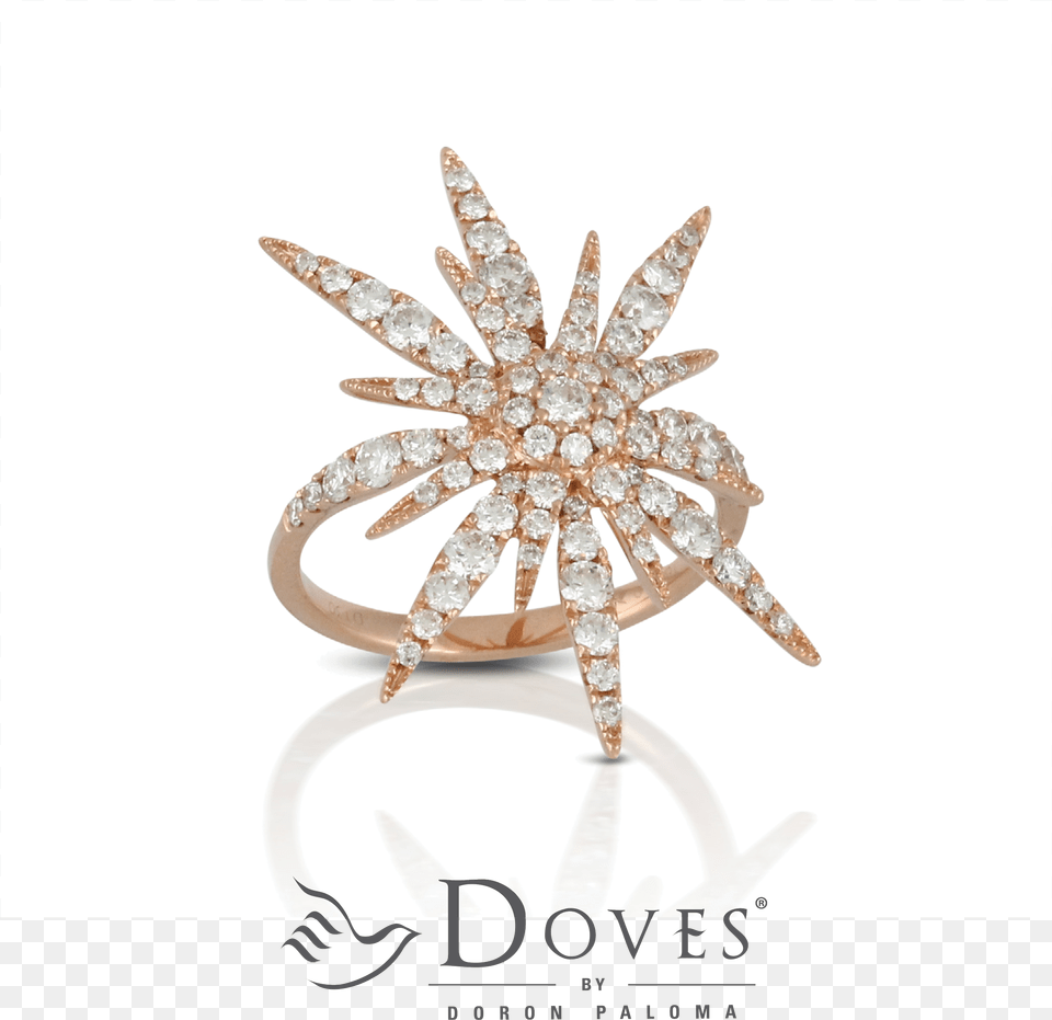 Be A Shining Star With This New Rose Gold And Diamond Doves Jewelry, Accessories, Gemstone, Ring, Brooch Free Transparent Png