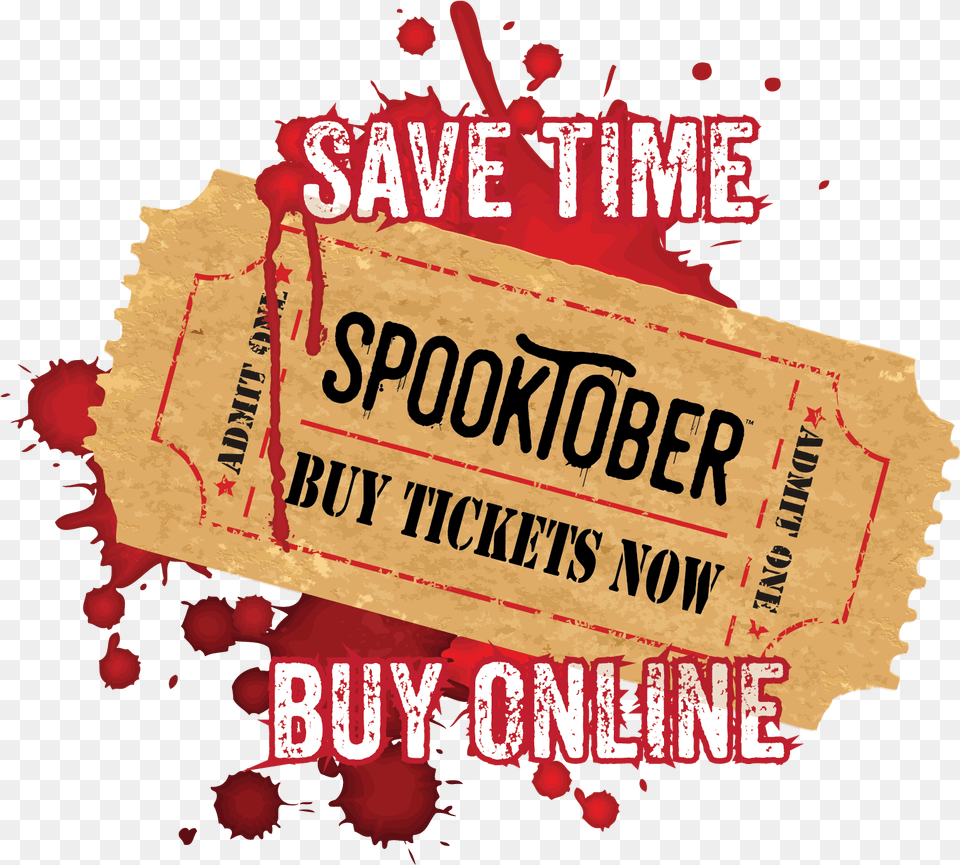 Be Brave Book Your Haunt Online Protected By Chickens Yard Sign, Paper, Text, Ticket Free Transparent Png