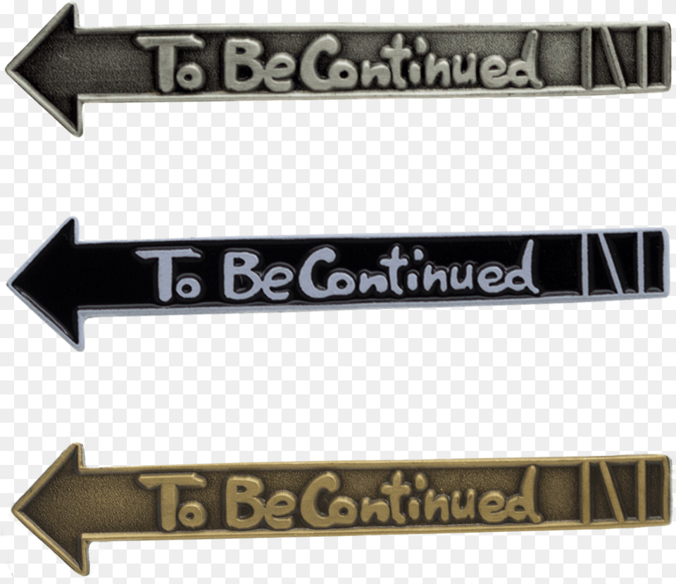 Be Continued39 Jojo Enamel Pin Atomic Pins Jojo To Be Continued Transparent, Sign, Symbol, Logo Free Png