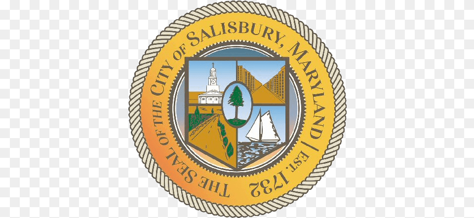 Be Directed To The City39s Department Of Information City Of Salisbury Md Seal, Symbol, Badge, Logo, Emblem Png Image