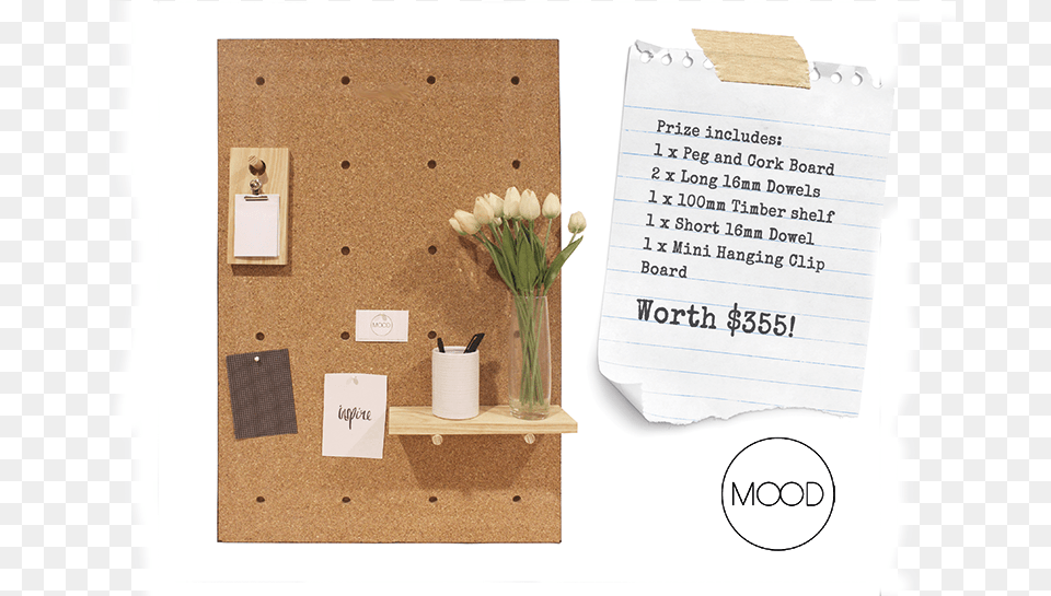 Be In To Win A Peg And Cork Board From The Mood Store Paper, Page, Text, Plant Free Transparent Png