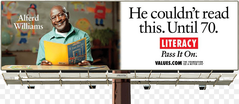 Be Inspired By Alferd Williams And His Journey To Literacy Sportsmanship Billboard, Advertisement, Poster, Boy, Child Free Png Download