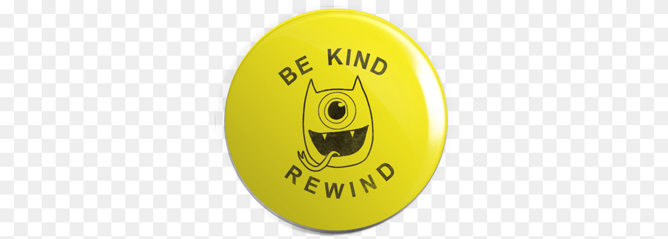 Be Kind Rewind Fun Box Monster 125 Pin Circle, Badge, Logo, Symbol, Disk Png Image