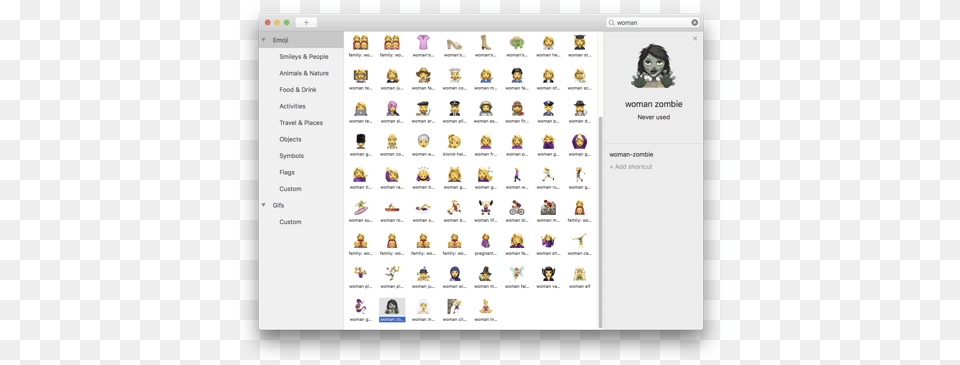 Be Like The Cool Kids Easy Emojis With Rocket For Macos Emoji Names Rocket For Mac, File, Person, Webpage Png Image