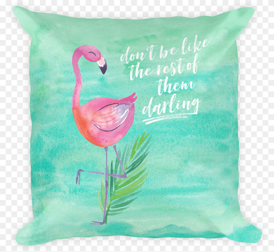 Be Like The Rest Of Them Square Throw Pillow Cushion, Home Decor, Animal, Bird Free Png
