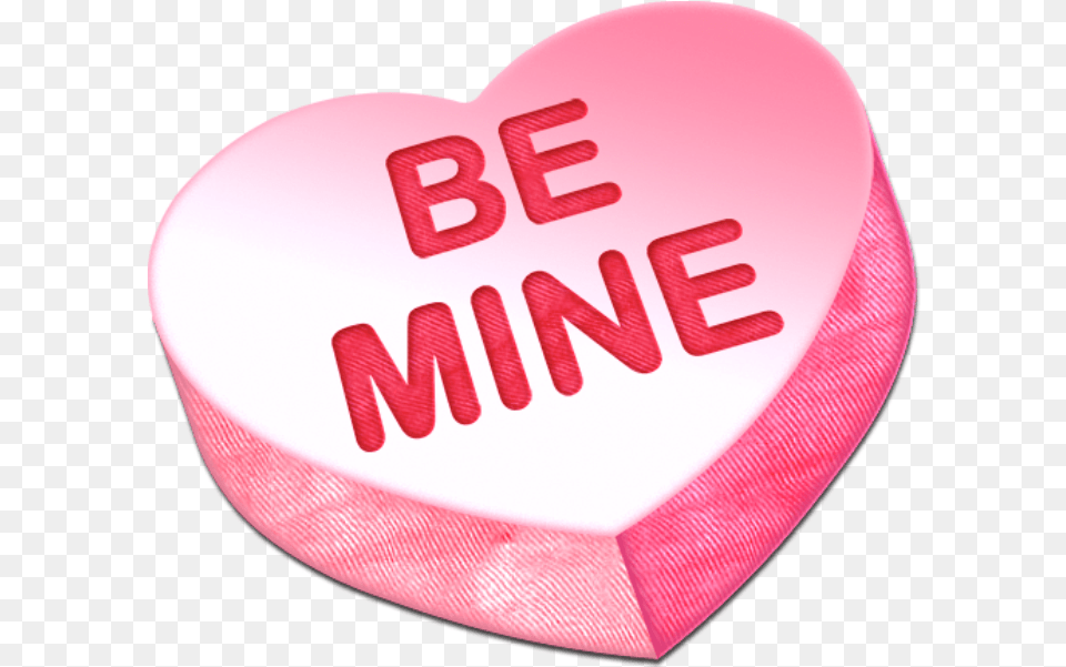 Be Mine Heart Candy Heart Candy Be Mine, Birthday Cake, Cake, Cream, Dessert Free Png