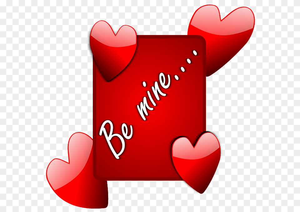 Be Mine Red Sign, Dynamite, Weapon, Heart Png Image