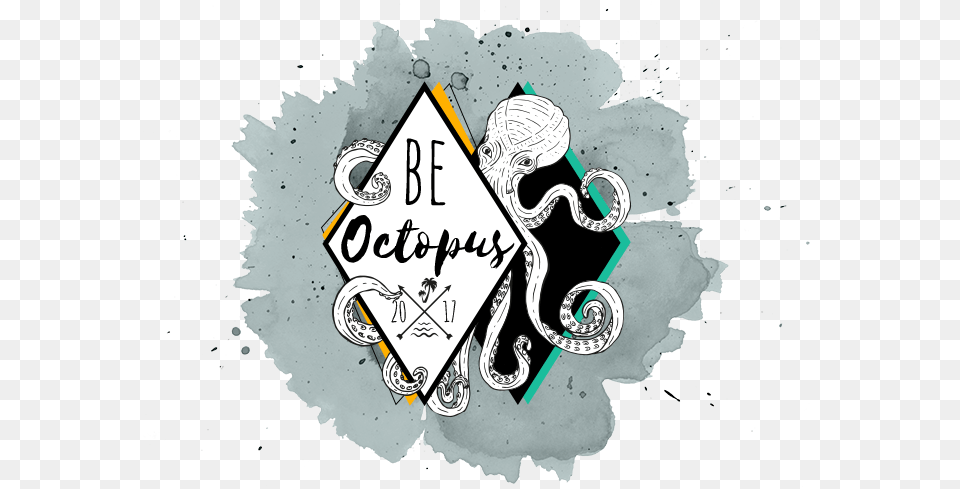 Be Octopus Graphic Design, Sticker, Text, Symbol, Nature Png