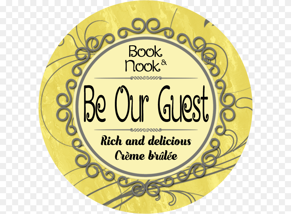 Be Our Guest Circle, Oval, Gold, Text, Disk Free Transparent Png