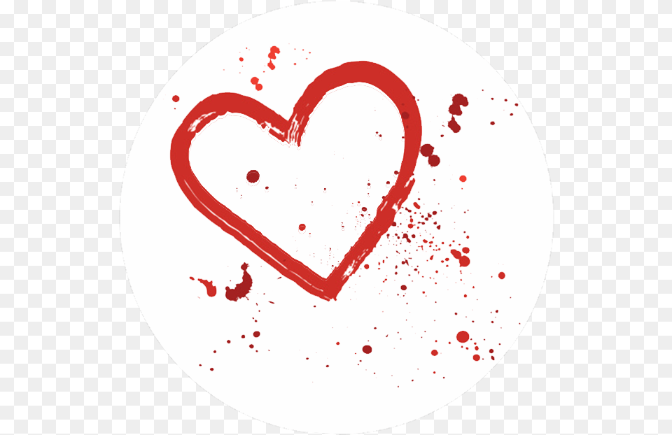 Be Our Valentine 5 Drop In Rate Red Paint Heart Free Transparent Png