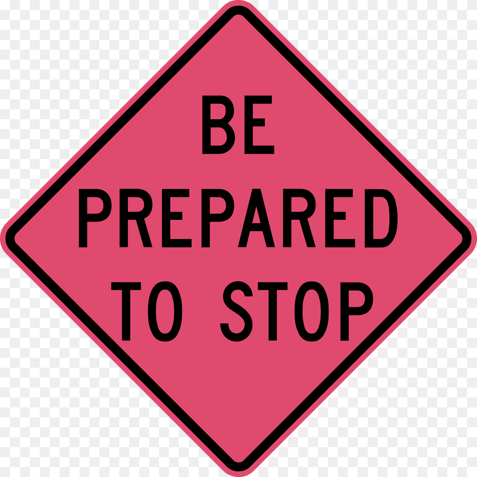 Be Prepared To Stop Clipart, Sign, Symbol, Road Sign Free Png Download