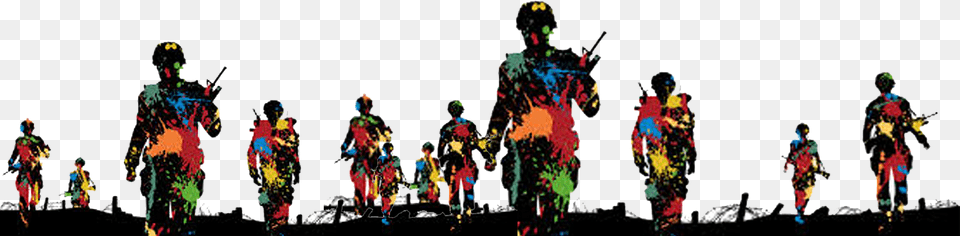 Be Ready For The Big Paintball Game Having Fun In Paintball, People, Person, Art, Crowd Png Image