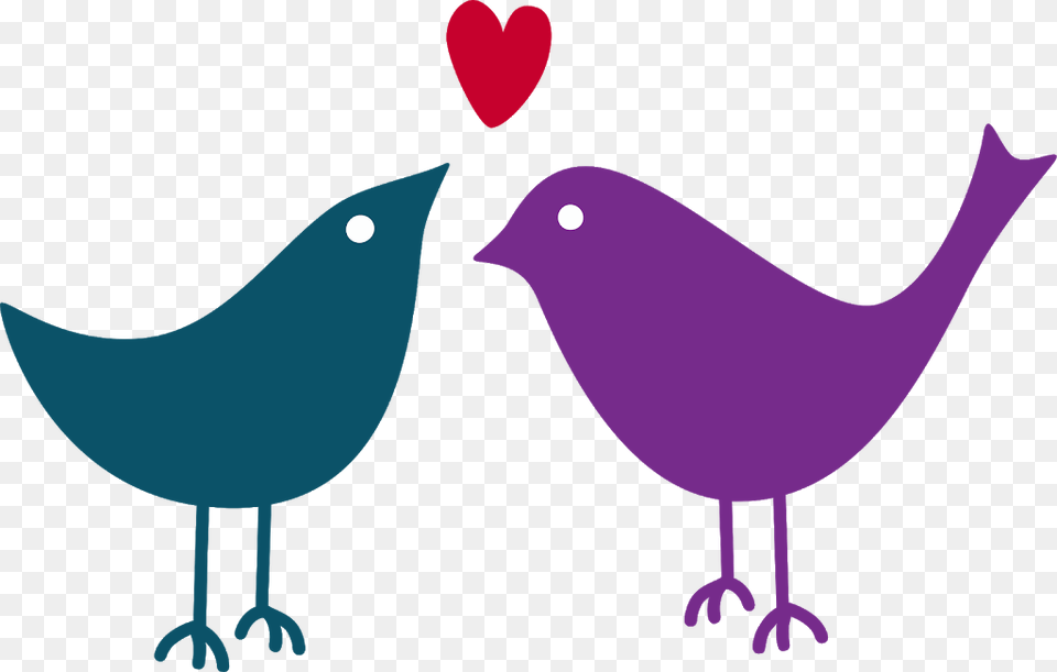 Be Real For A Minute Kiss, Purple, Animal, Bird, Beak Free Png