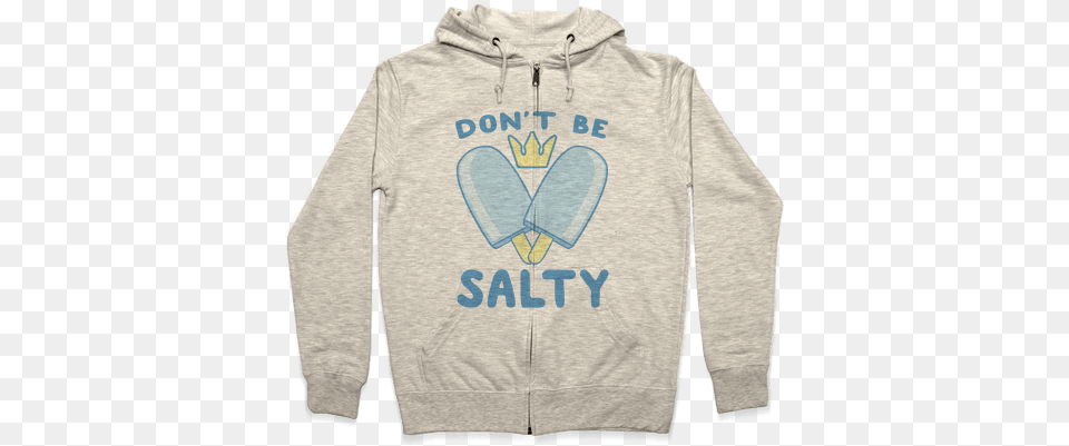 Be Salty Dog Ghost Hoodie Funny Hoodie From Lookhuman Funny, Clothing, Knitwear, Sweater, Sweatshirt Png