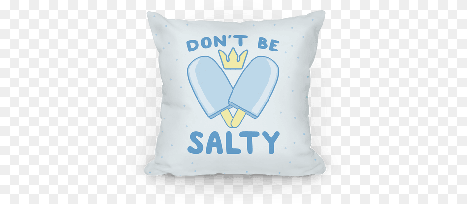 Be Salty Kingdom Hearts Throw Pillow Lookhuman Throw Pillow, Cushion, Home Decor, First Aid Free Png Download