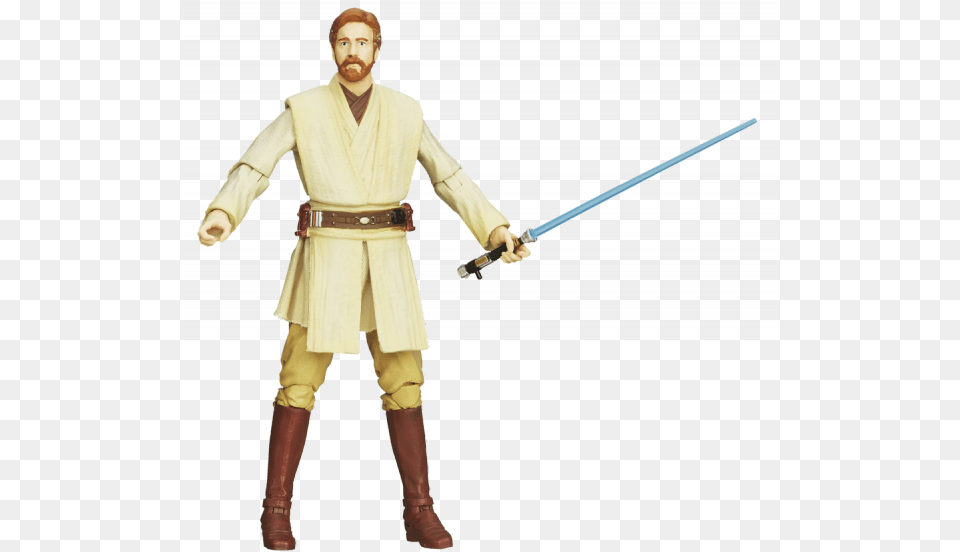 Be Star Wars Obi Wan Kenobi Figure Full Size Obi Wan Kenobi Figure, Sword, Weapon, Adult, Male Free Transparent Png