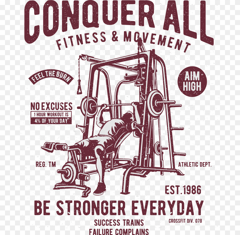 Be Stronger Everyday Trending T Shirt Designs, Advertisement, Poster, Bulldozer, Machine Free Png