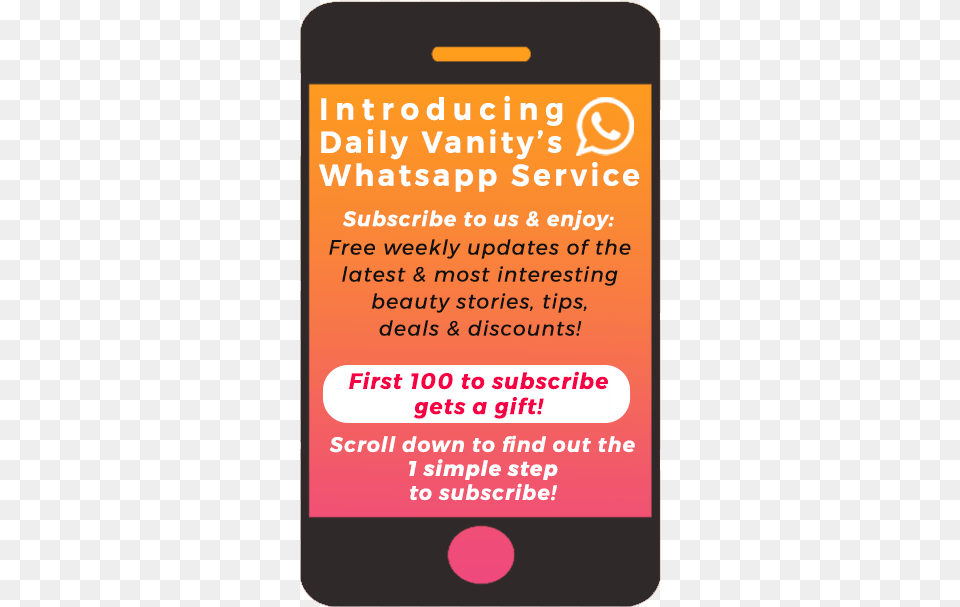 Be The First 100 To Subscribe To Our Whatsapp Service Fein Multimaster, Electronics, Mobile Phone, Phone, Book Free Png Download