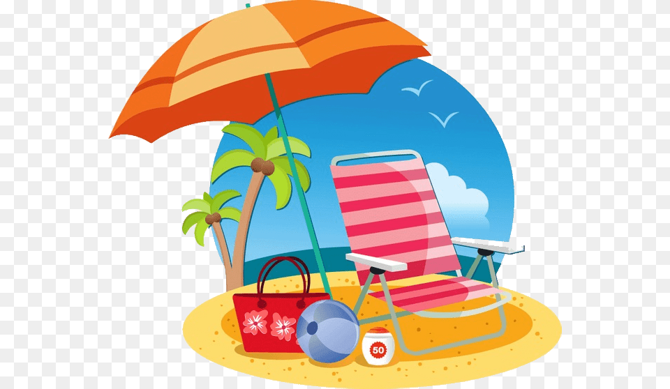 Beach, Summer, Accessories, Bag, Chair Free Png