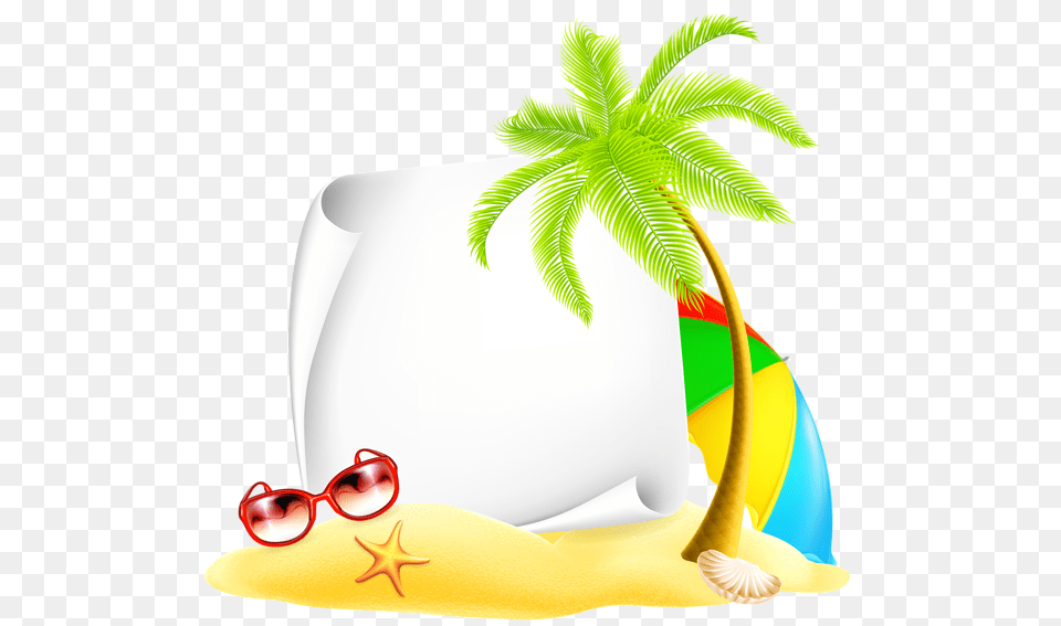 Beach, Tree, Summer, Plant, Palm Tree Free Png
