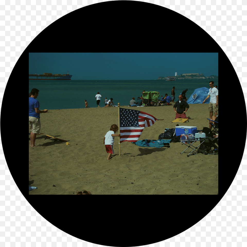 Beach, American Flag, Flag, Person, Outdoors Free Png Download