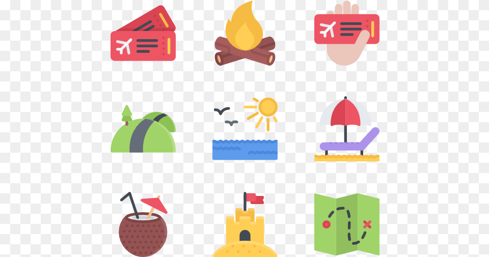Beach And Camping Icon Png Image