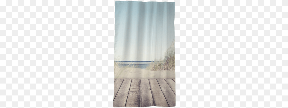 Beach And Wooden Plank Sheer Window Curtain Pixers Oasis Journal 2017 Book, Boardwalk, Waterfront, Water, Wood Free Png