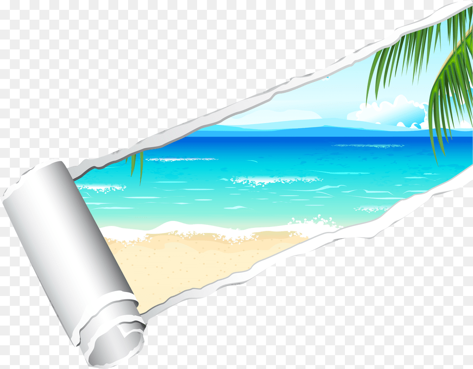 Beach Beach Effect, Text, Scroll, Document, Nature Png Image