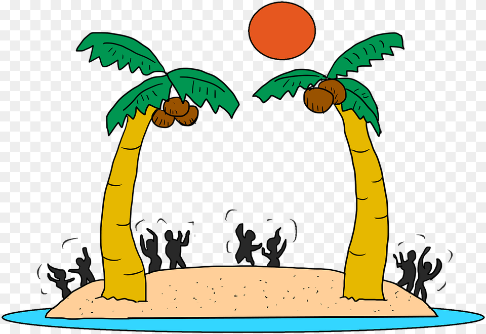 Beach Beach Party Outdoor Dancing Dance Sunny Nature Related To Dance, Tree, Plant, Palm Tree, Outdoors Free Png Download
