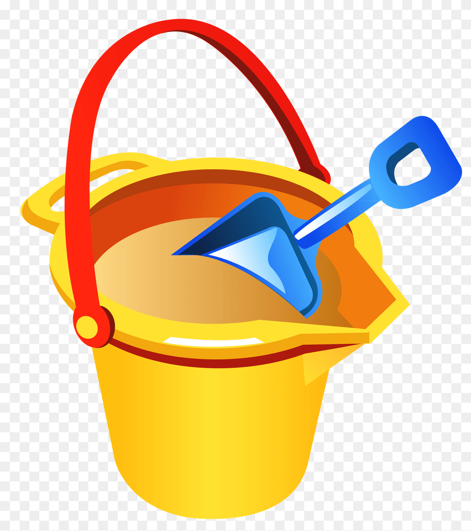 Beach Bucket And Shovel Clipart Sand Bucket Clipart Transparent Background, Device, Grass, Lawn, Lawn Mower Png Image