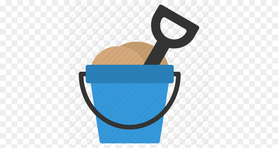 Beach Bucket Child Playing Sand Shovel Summer Icon Free Transparent Png