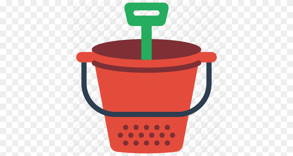 Beach Bucket Childrens Kids Spade Toy Toys Icon Free Transparent Png