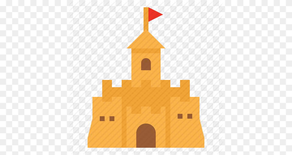 Beach Castle Sand Summer Icon, Architecture, Bell Tower, Building, Tower Png Image