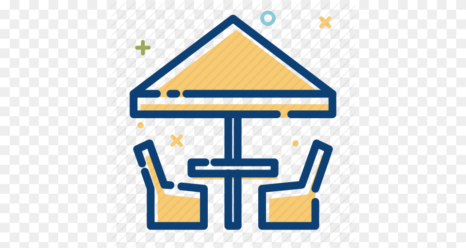 Beach Chair Relax Sea Summer Tabble Umbrella Icon, Outdoors Free Png Download